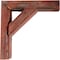 Ekena Millwork 3 1/2"W x 8"D x 8"H Vintage Farmhouse Bracket, Barnwood Decor Collection, Salvaged Red BKTB03X08X08TRRD - alternate 3